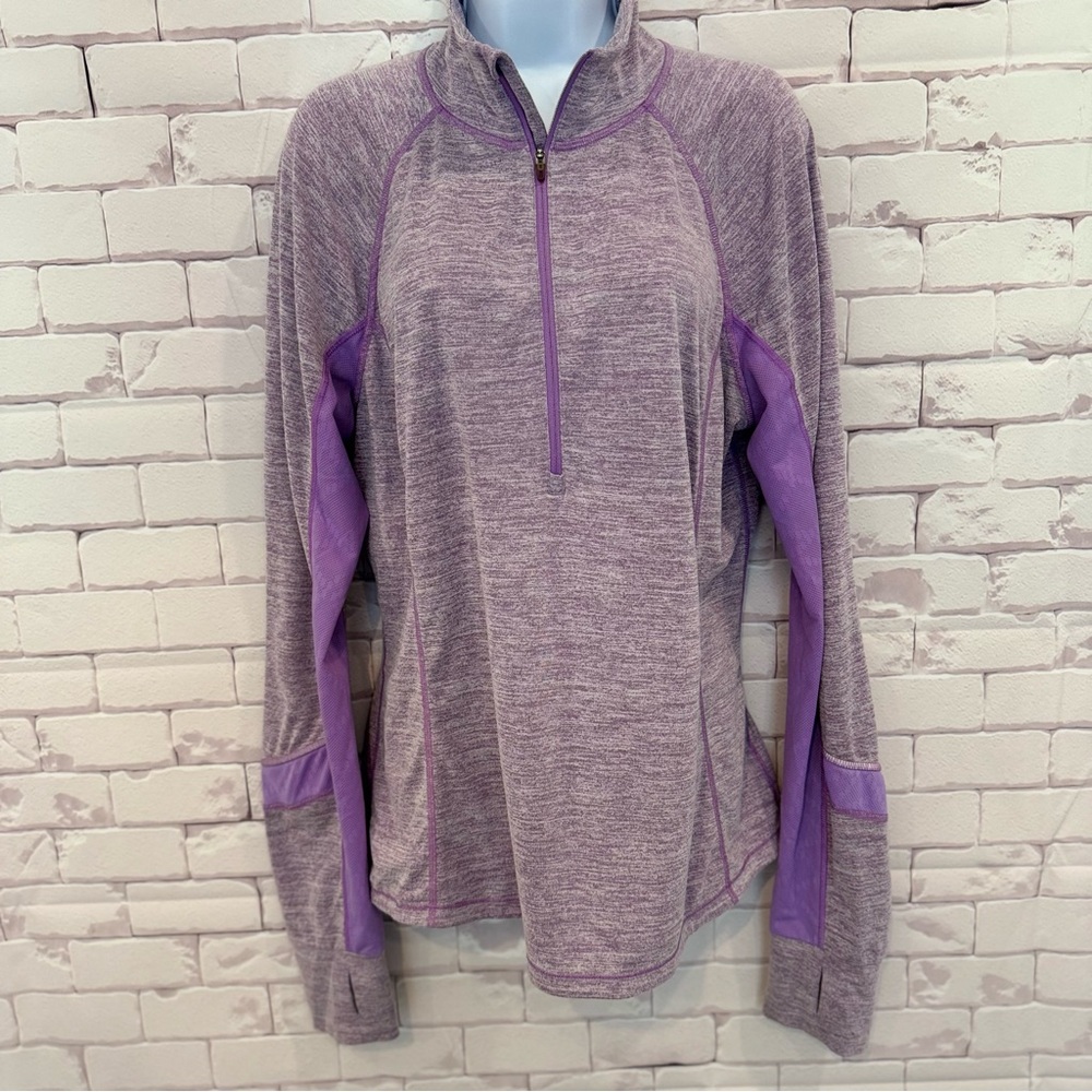 Lucy Heather Purple Quarter-Zip